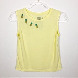 Target Yellow Pineapple Tank Top Size XS